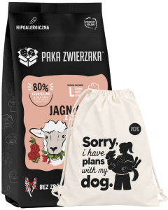 Paka Zwierzaka Sucha Puppy Jagnięcina Dzika Róża L 9kg + prezent
