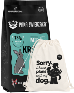 Paka Zwierzaka Sucha Królik Łosoś M 9kg + prezent