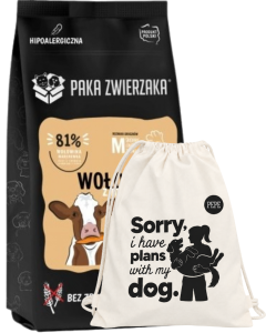 Paka Zwierzaka Sucha Wołowina Marchewka M 9kg + prezent