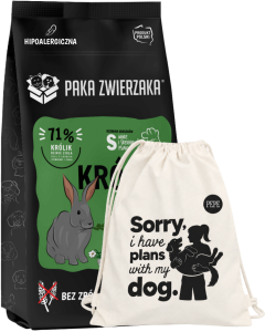 Paka Zwierzaka Sucha Puppy Królik Dzikie Zioła S 9kg + prezent