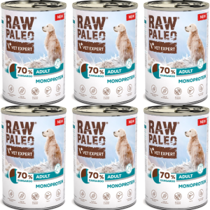VetExpert Raw Paleo Dog Adult Kangaroo 6x400g
