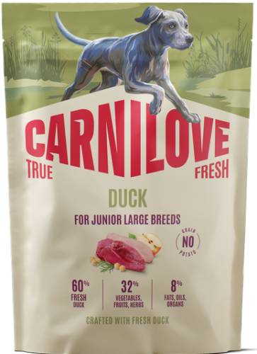 CARNILOVE Dog True Fresh Junior Large Breeds Duck 1,5kg
