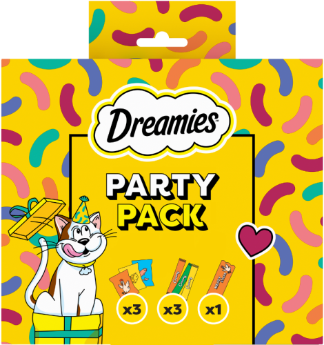 DREAMIES Party Pack przysmaki dla kotów 150g