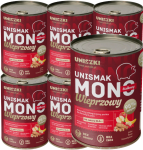 UNISZKI UNIsmak Mono Wieprzowina 6x400g