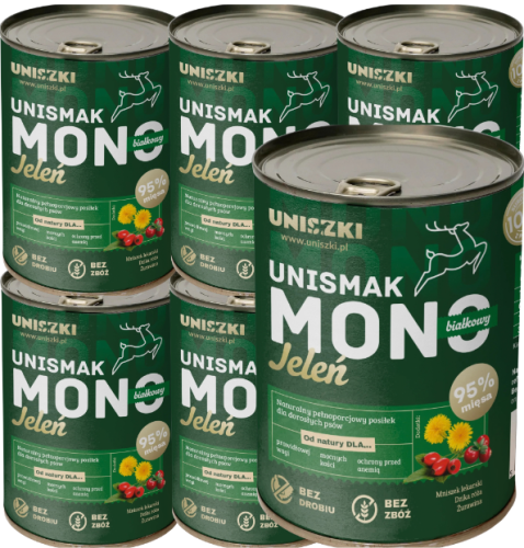 UNISZKI UNIsmak Mono Jeleń 6x400g