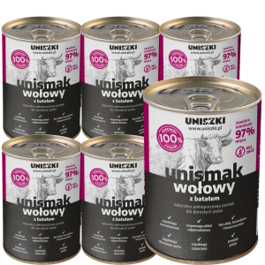 UNISZKI UNIsmak Wołowy Batat 6x400g