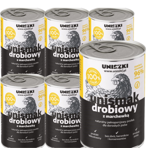 UNISZKI UNIsmak Drobiowy Marchewka 6x400g