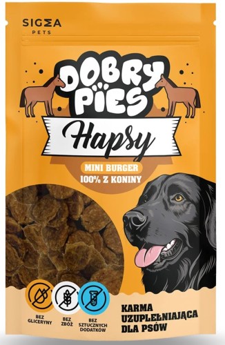 Dobry Pies Hapsy Mini Burger Koń 100g