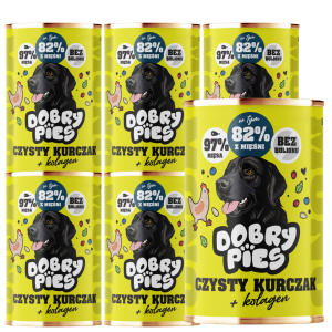 Dobry Pies Mono Kurczak Kolagen 6x400g