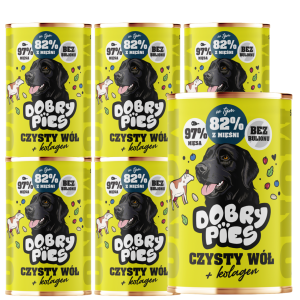 Dobry Pies Mono Wołowina Kolagen 6x400g