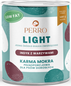 Perro Mokra Light Mono Indyk Warzywa 800g