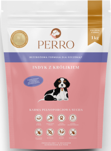 Perro Junior Indyk Królik 1kg