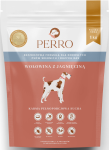 Perro Wołowina Jagnięcina M/L 1kg
