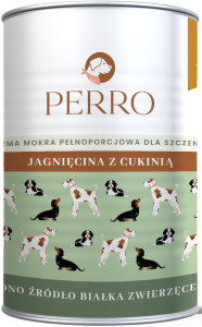 Perro  Mokra  Junior Jagnięcina Cukinia 400g