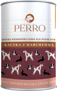 Perro  Mokra Kaczka Marchewka 400g