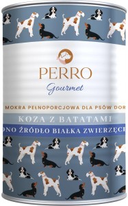 Perro Mokra Gourmet Koza Bataty 400g