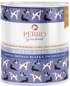 Perro  Mokra   Gourmet Bażant Gruszka 800g