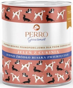 Perro  Mokra   Gourmet Jeleń Cukinia 800g
