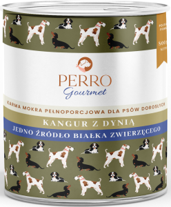 Perro  Mokra   Gourmet Kangur Dynia 800g