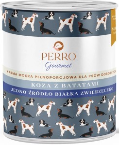 Perro  Mokra   Gourmet Koza Bataty 800g