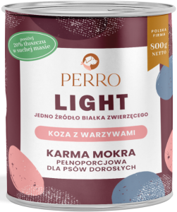 Perro  Mokra Light Mono Koza Warzywa 800g