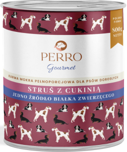 Perro  Mokra Struś Cukinia 800g