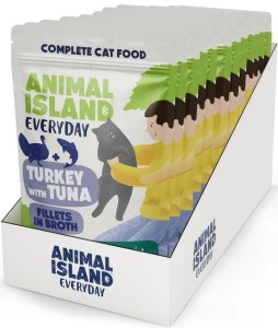 Animal Island Everyday mokra karma Cat Indyk Tuńczyk 12x85g
