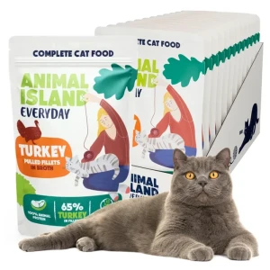 Animal Island Everyday mokra karma Cat Indyk 12x85g