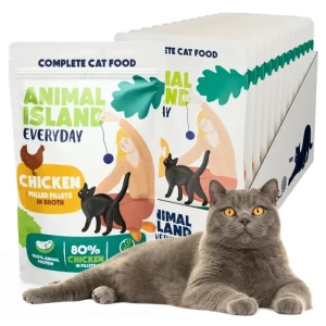 Animal Island Everyday mokra karma Cat Kurczak 12x85g
