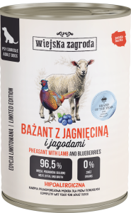 Wiejska Zagroda Mokra Bażant Jagnięcina 380g