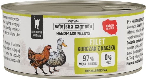 Wiejska Zagroda Kot Handmade Kurczak Kaczka 70g