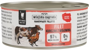Wiejska Zagroda Kot Handmade Kurczak Wołowina 70g