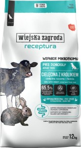Wiejska Zagroda Sucha Mikrob Cielęcina Królik 12kg