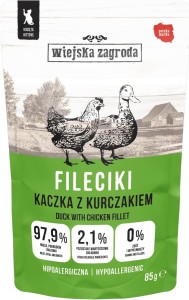 Wiejska Zagroda Kot File Kitten Kaczka Kurczak 85g