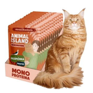 Animal Island Monoprotein mokra karma Cat Przepiórka 10x100g