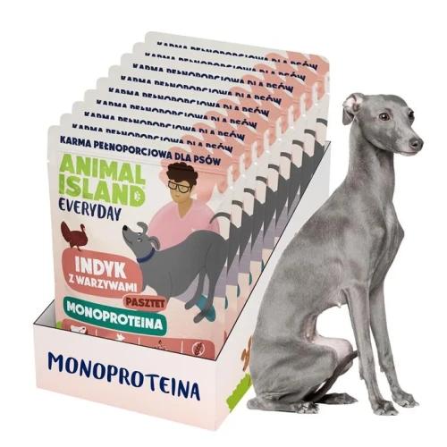 Animal Island Everyday Monoproteina mokra karma Dog Indyk 9x300g