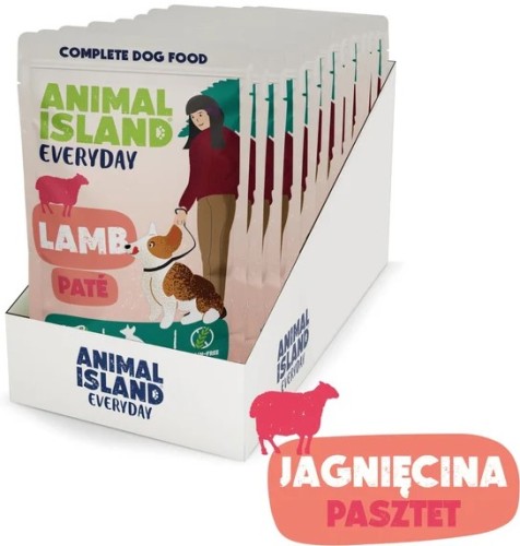 Animal Island Everyday karma mokra rasy małe Dog Pate Jagnięcina 10x150g