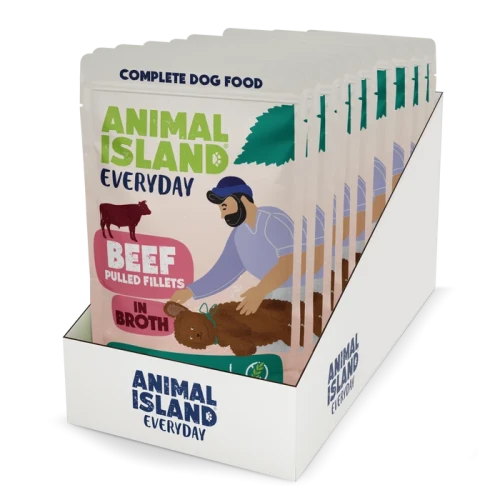Animal Island Everyday karma mokra Dog Wołowina 10x150g