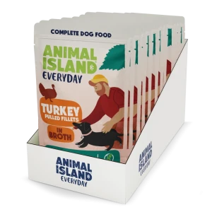 Animal Island Everyday karma mokra Dog Indyk 10x150g