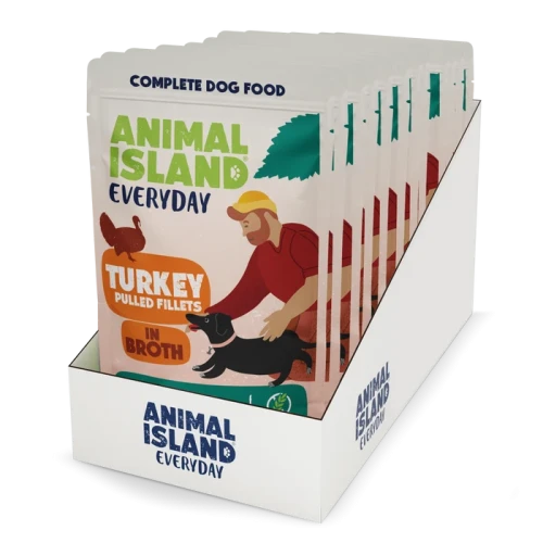 Animal Island Everyday karma mokra Dog Indyk 10x150g