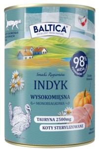 Baltica Kot Mokra Indyk 400g