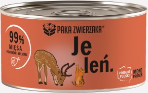Paka Zwierzaka Mokra Kot Jeleń 200g